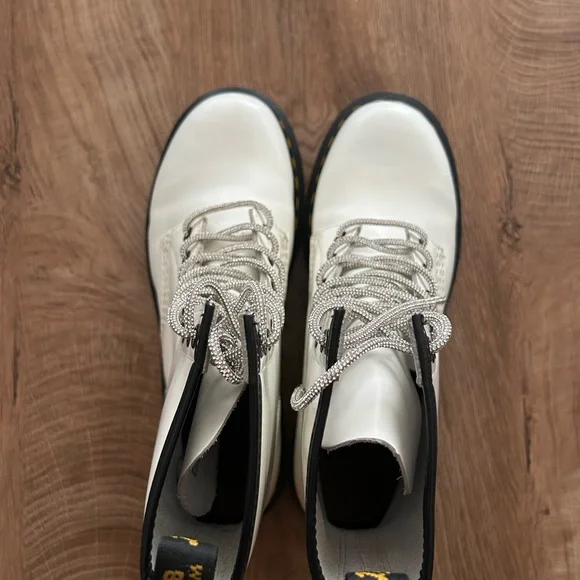 Dr. Martens White Lace Up Boots - Picture 5 of 8